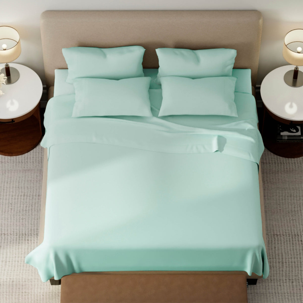 Kingsdown — Client Img WebCollection WeightlessCotton SheetSet Purecare Seafoam 3 1